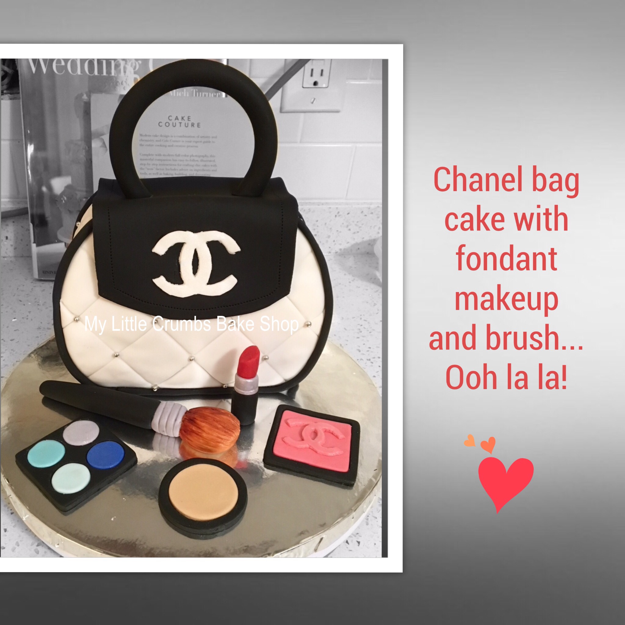 White Chanel Bag Cake - CakeCentral.com